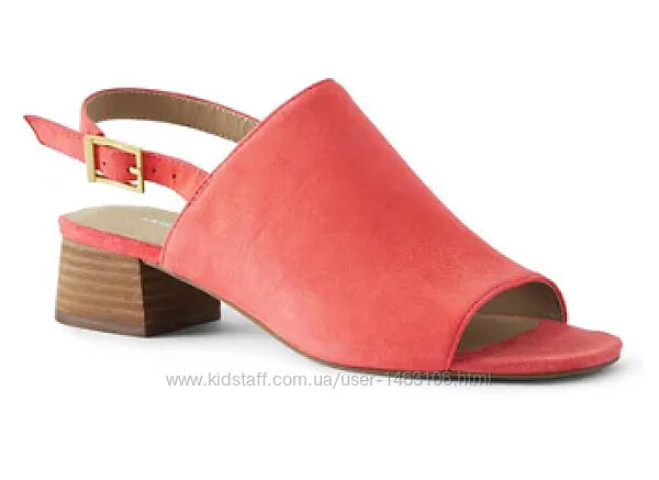 Кожаные босоножки нубук Lands End 24 см