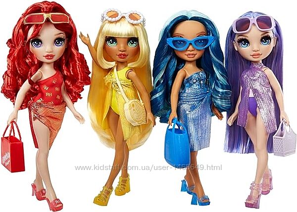 Кукла Rainbow High серии Swim & Style Скайлер Санні Рубі Виолетта