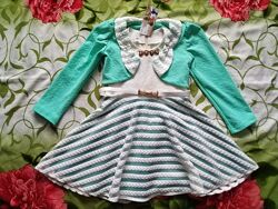 Нове, святкове плаття з жакетом для дівчинки 4-5 років