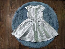 Фірмове, нарядне, святкове, сріблясте плаття для дівчинки 5-6 років-Mint&Berry