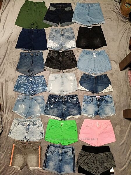 Фірмові, стильні, модні джинсові шорти для дівчинки 12-13 років-H&M