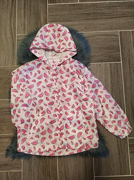 Яскрава, фірмова куртка, вітровка у кавуни для дівчинки 5-6 років-TU