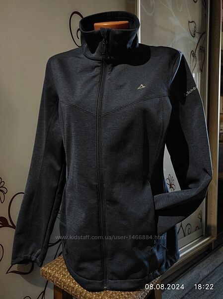 Жіноча, фірмова, спортивна термо куртка, софтшелл на флісі 46-48 р-Schffel