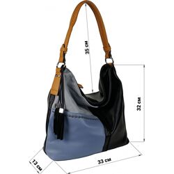 Стильна жіноча сумочка середнього розміру із якісного екошкіри. Сумка через