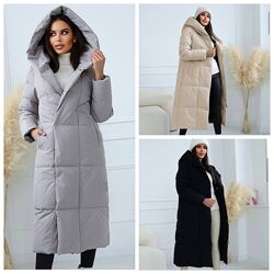 Куртка зима дуже тепла пуховик жіночий пальто зимове з каптуром молодіжне 