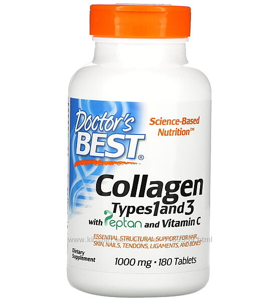 Doctor&acutes Best Колаген типів 1 та 3 з пептаном та вітаміном С 1000 мг 1