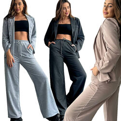 Костюм жіночий модний, комплект двійка штани та жакет молодіжний стильний
