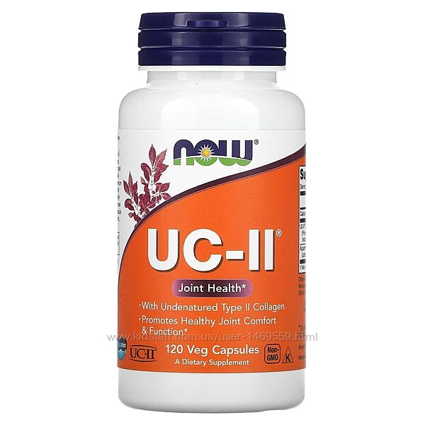 NOW Foods UC-II добавка здоровья суставов 120 неденатурированный колаген 