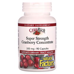 Natural Factors CranRich Super Strength концентрат журавлини 500 мг 90 капс