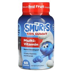 The Smurfs жувальні мультивітаміни для дітей від 3 років зі смаком ягід 60 