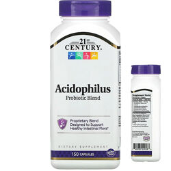 21st Century суміш пробіотиків Acidophilus 150 капсул лактобактерії ацидофі