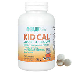 NOW Foods Kid Cal добавка з кальцієм для дітей 100жувальних магній вітамінД