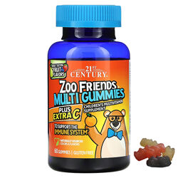 21st Century Zoo Friends мультивітаміни в жувальних таблетках з додатковим 