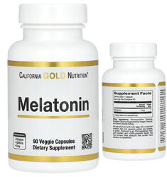 California Gold Nutrition мелатонін 3 мг 90 рослинних капсул вітамін melato