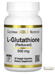 California Gold Nutrition L-глутатіон відновлена форма 500 мг 30 вегетаріан