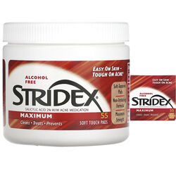 Stridex Single-Step контроль акне максимальна дія без спирту 55 мяких поду