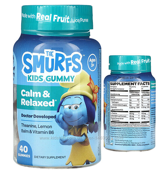 The Smurfs Kids Gummy Calm and Relaxed Smurf Berry для дітей від 3 років 40