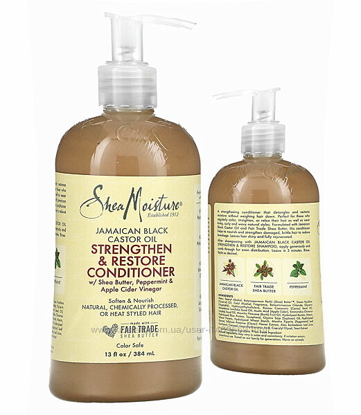 SheaMoisture кондиціонер для зміцнення й відновлення волосся з ямайською чо