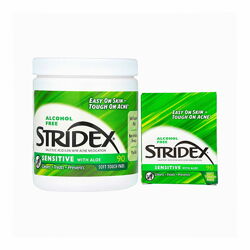Stridex Sensitive з алое без спирту 90 м´яких серветок матуючі саліцилова к