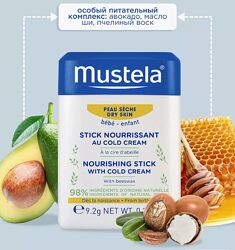 Mustela Baby живильний стік із холодним кремом для малюків 9,2 г 0,32 унції