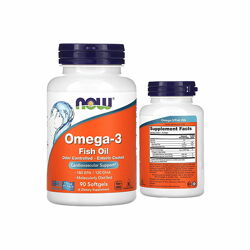 NOW Foods рибячий жир з омега-3 90 мяких таблеток 180 ЕПК 120 ДГК комплек