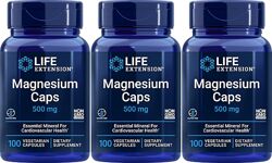 Life Extension капсули з магнієм 500 мг 100 вегетаріанських капсул комплекс