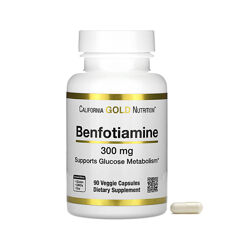 California Gold Nutrition бенфотіамін 300 мг 90рослинних капсул benfotiamin