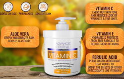 Advanced Clinicals крем для покращення кольору шкіри з вітаміном C покращен