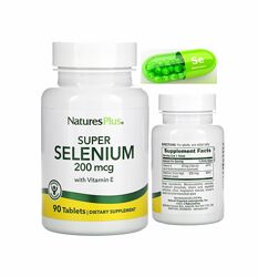 NaturesPlus Super Selenium високоефективний селен 200 мкг 90 таблеток вітам