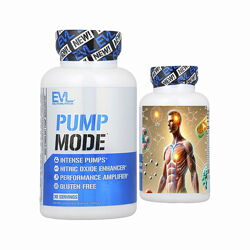 EVLution Nutrition Pump Mode 90 вегетаріанських капсул комплекс підвищення 