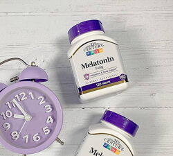 21st Century мелатонін 5 мг 120 таблеток melatonin комплекс із кальцієм для