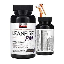 Force Factor Leanfire PM добавка для спалювання жиру для приймання перед сн
