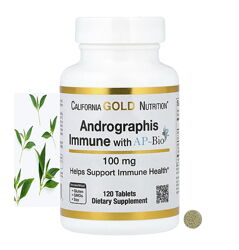 California Gold Nutrition засіб для імунітету з андрографісом AP-Bio 100 мг