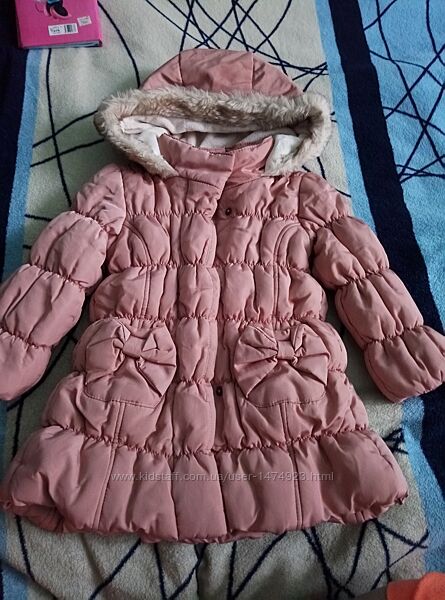 Куртка, курточка пальтішко, пальто зима Matalan, h&m, George 1-2 роки
