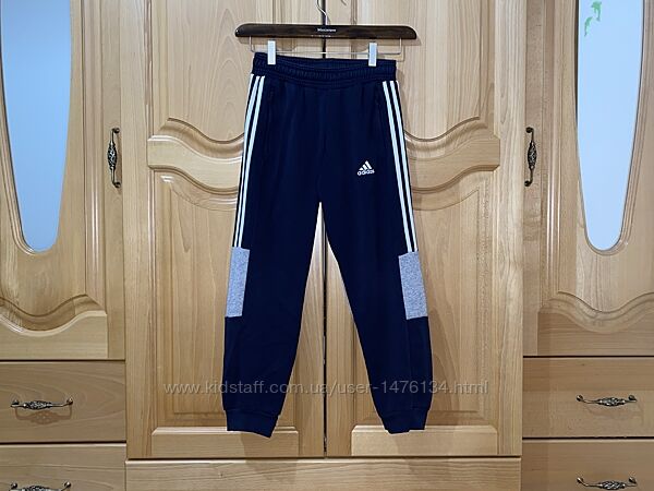 Спортивні штани теплі з начосом Adidas ріст 130 см оригінал