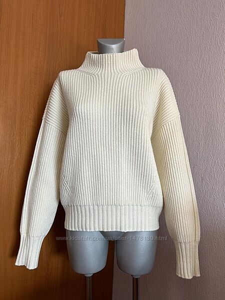 светр вовна кашемір білий Escada Італія шерстяной кашемировий джемпер