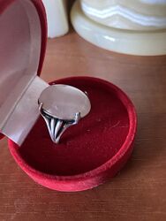 Кольцо серебряное розовый кварц серебро 925 размер17,5-18 чернение перстень