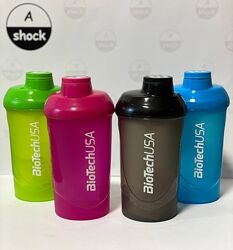 Шейкер Biotech USA Shaker Wave 600 мл. ЧЕРНЫЙ, СИНИЙ, ЗЕЛЕНЫЙ, РОЗОВЫЙ