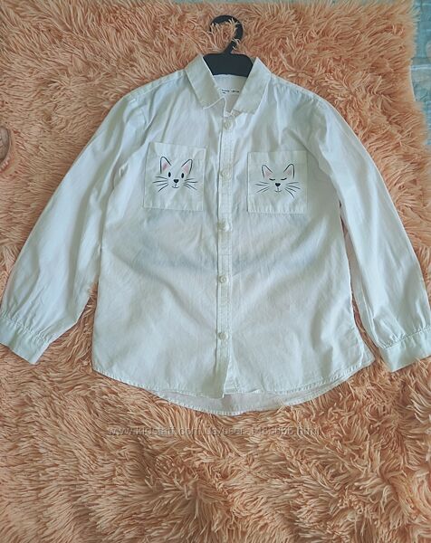 Блузка, шкільна, школьная 128см