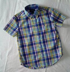 Ralph Lauren Рубашка шведка, короткий рукав, хлопок, 7лет. Оригинал 