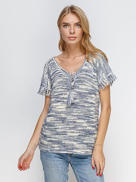 MASSIMO DUTTI Блузка, блуза плетена, бавовна 