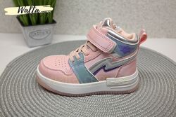 26р Сlibee клиби кроссовки кросівки хайтопи ботінки рожеві з голубим