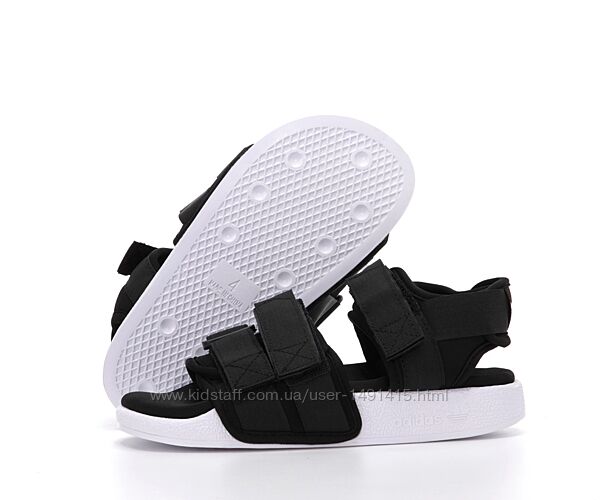 Мужские сандалии Адидас Adidas сандали. Black White