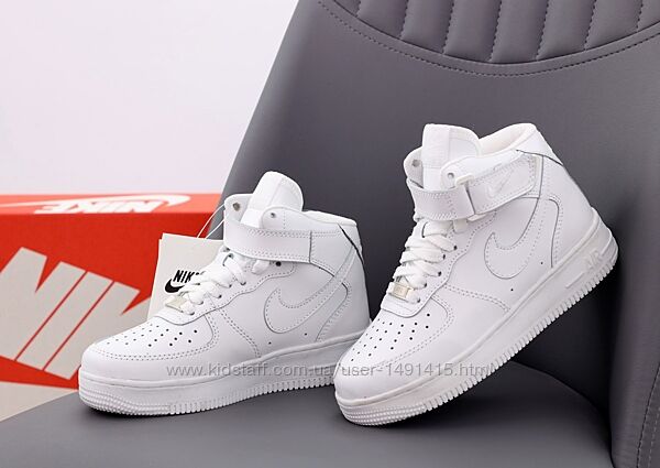 Женские кроссовки Nike Air Force Hi. White