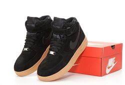 Зимние мужские кроссовки ботинки Nike Air Force Winter. Натуральная замша
