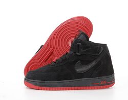 Зимние мужские кроссовки ботинки Nike Air Force Winter. Натуральная замша