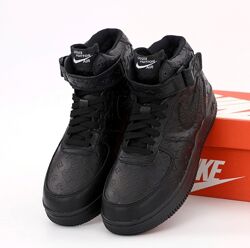 Зимние кроссовки ботинки Nike Air Force Louis Vuitton. УНИСЕКС