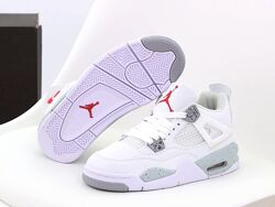 Мужские кроссовки Nike Air Jordan 4 Retro. White. УНИСЕКС. Найк Джордан