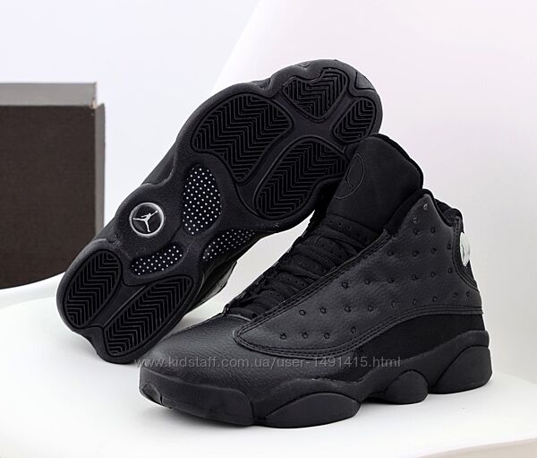 Мужские кроссовки Nike Air Jordan 13 Retro. Black. Найк Джордан.