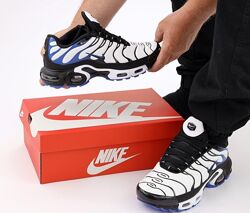 Мужские кроссовки Nike Air Max TN Plus. White Black Blue.